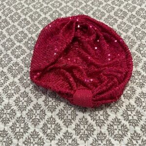 Jennafer Grace Pink Sequin Turban